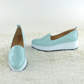Pantofi Casual Dama din piele Naturala,Eliza,blue